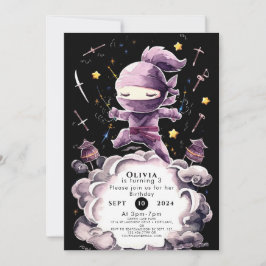 Convites Pastel Spy Ninja Birthday