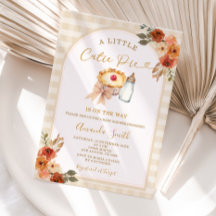 Pastel Um Pequeno Chá de fraldas De Pie Gingham