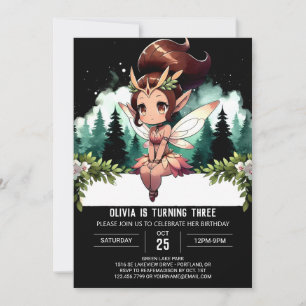 Convites Pastel Whimsy Fairy Birthday