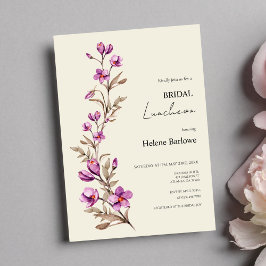 Convites Pastel Wildflower Boho Bridal Luncheon