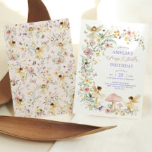 Pastel Wildflower Fairy First Party