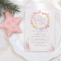 Pastel Winter Wonderland Oh Baby Girl Chá