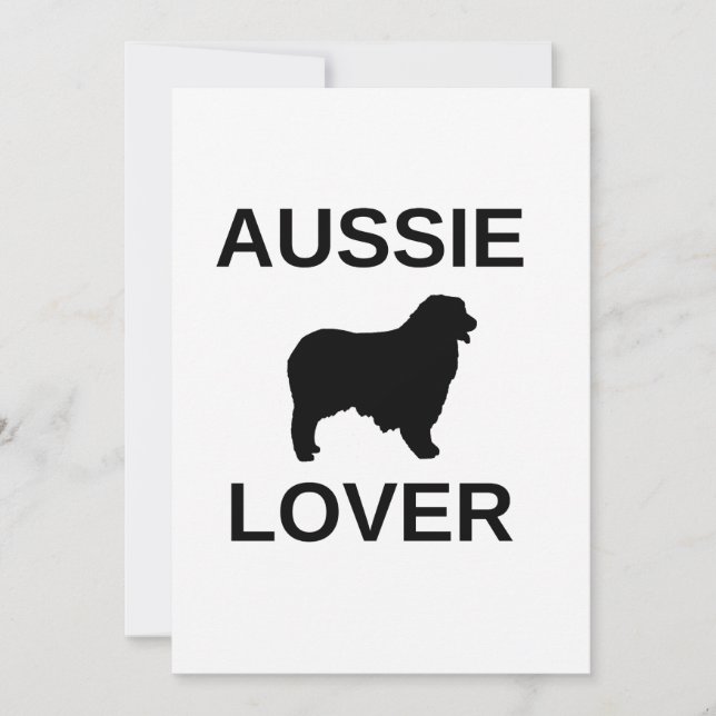 Convites pastor australiano aussie (Frente)