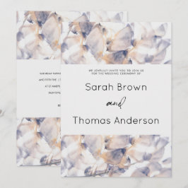 CONVITES PATELAS BRANCAS E AZUIS FLORAL ELEGANTE CASAMENTO 