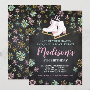 Convites Patinação no gelo, País das maravilhas de Inverno,