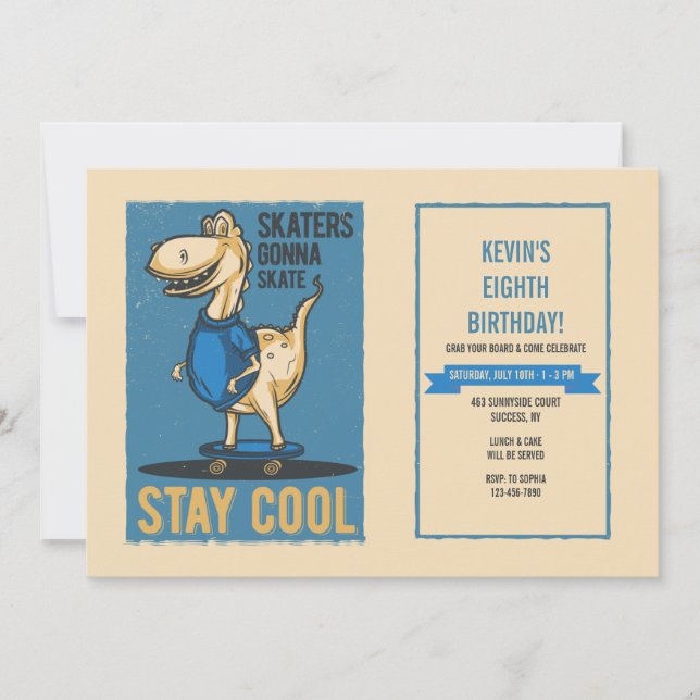 Convites Patinadores Vão Patinar (Frente)