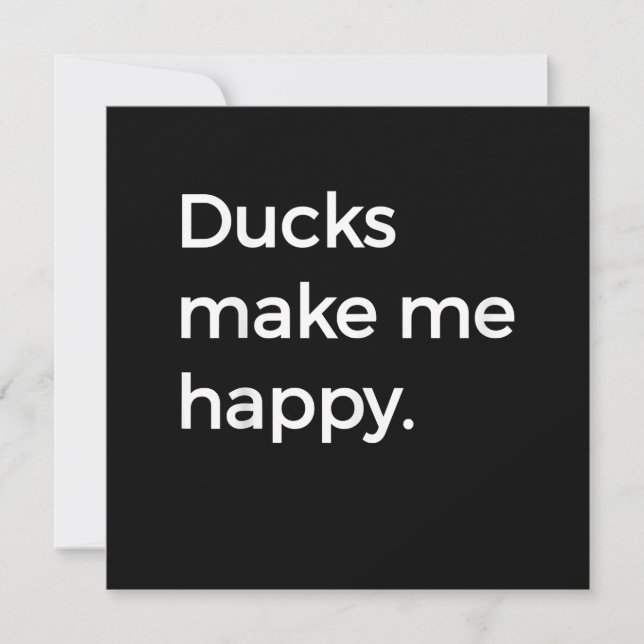 Convites Pato Amor Eu Amo Patos Pet Duck Farmer (Frente)