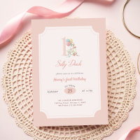 Pato Bobo com Laço Rosa Menina 1º Aniversário
