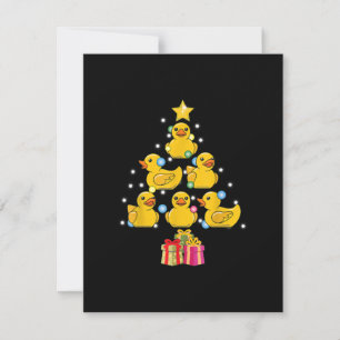 Convites Pato de Borracha Árvore de Natal Pato Quack Natal