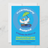 Pato engraçado com desenho animado de dança de gua