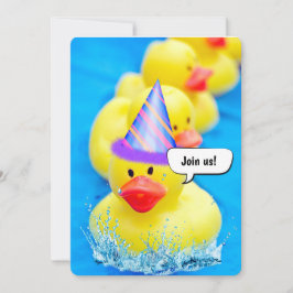 Convites Patos Amarelos Para Festa De Piscina De Aniversári
