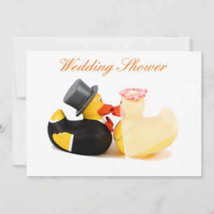Convites Patos de casamento - Chuveiro de casamento