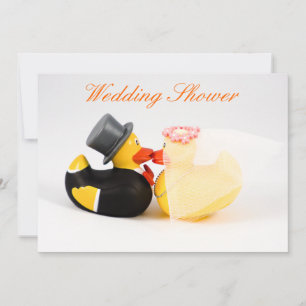Convites Patos de casamento - Chuveiro de casamento