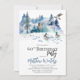 Convites Patos Floresta Florestal Natureza 60ª Festa de ani