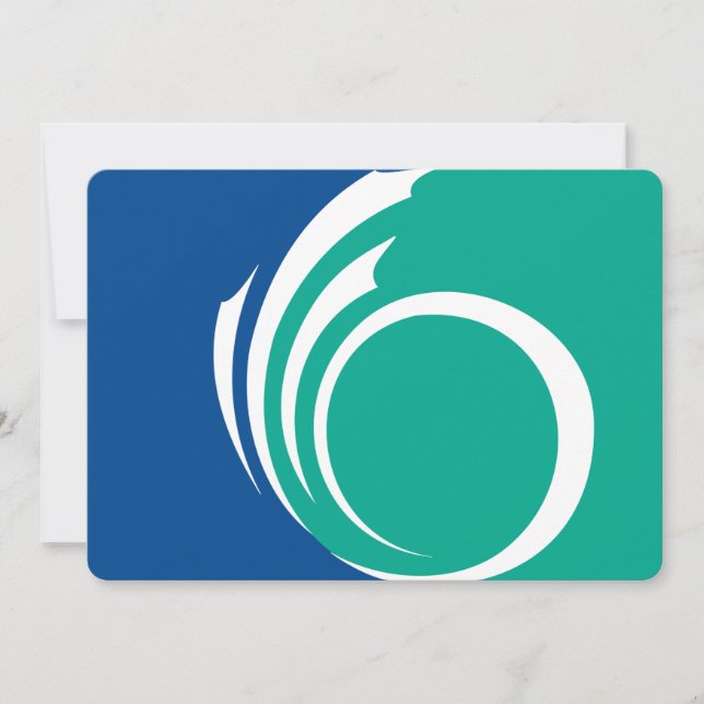 Convites Patriotic  invitations with Flag of Ottawa, Canada (Frente)