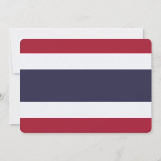 Convites Patriotic  invitations with Flag of Thailand (Frente)