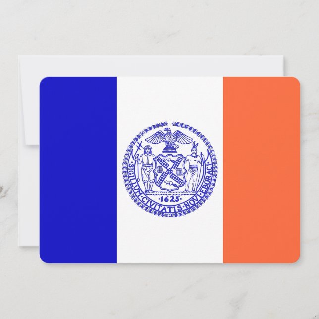 Convites patrióticos com a Bandeira da Cidade de N (Frente)