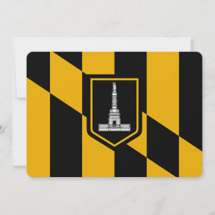 Convites patrióticos com a Bandeira de Baltimore