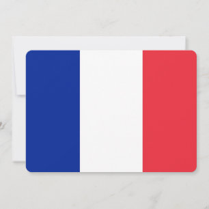 Convites patrióticos com a bandeira francesa