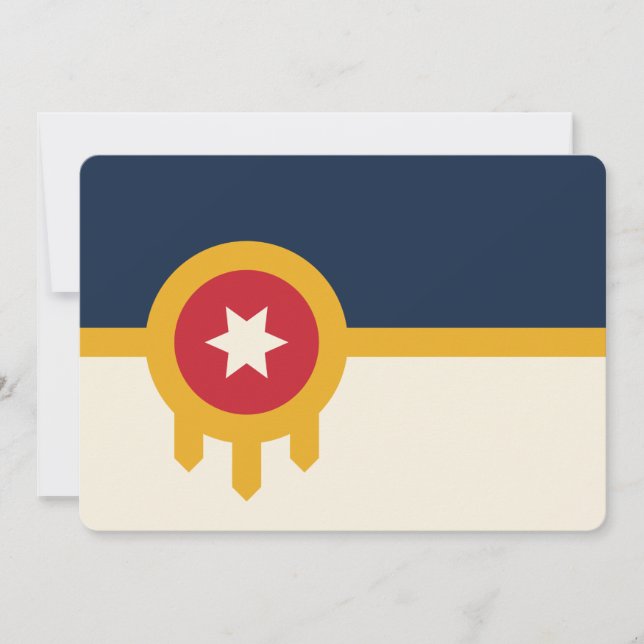 Convites patrióticos com bandeira da cidade de Tul (Frente)