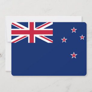 Convites patrióticos com Bandeira da Nova Zelândia