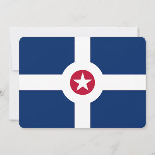 Convites patrióticos com bandeira de Indianápolis