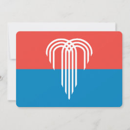 Convites patrióticos com bandeira de Kansas City