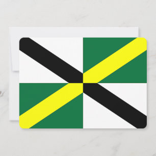 Convites patrióticos com bandeira de Monterey