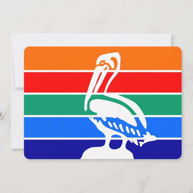 Convites patrióticos com bandeira de Rua. Petersbu (Frente)