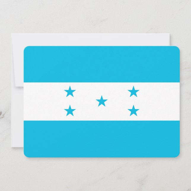 Convites patrióticos com bandeira Honduras (Frente)