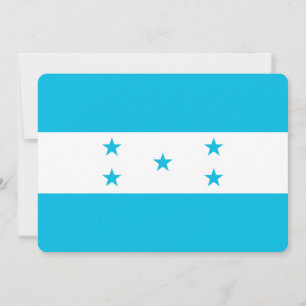 Convites patrióticos com bandeira Honduras