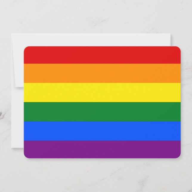 Convites patrióticos com bandeira LGBT (Frente)