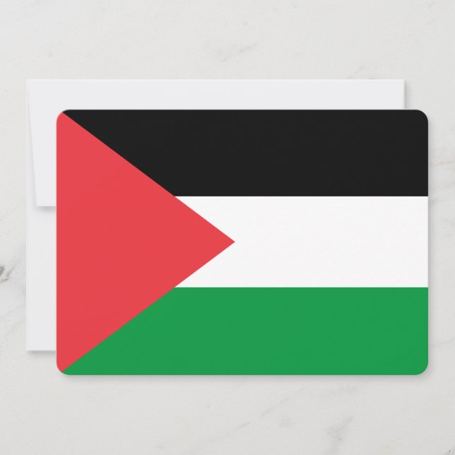 Convites patrióticos com bandeira palestiniana (Frente)