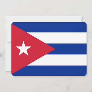 Convites patrióticos com Cuba Flag