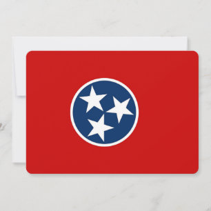 Convites patrióticos com Tennessee Flag