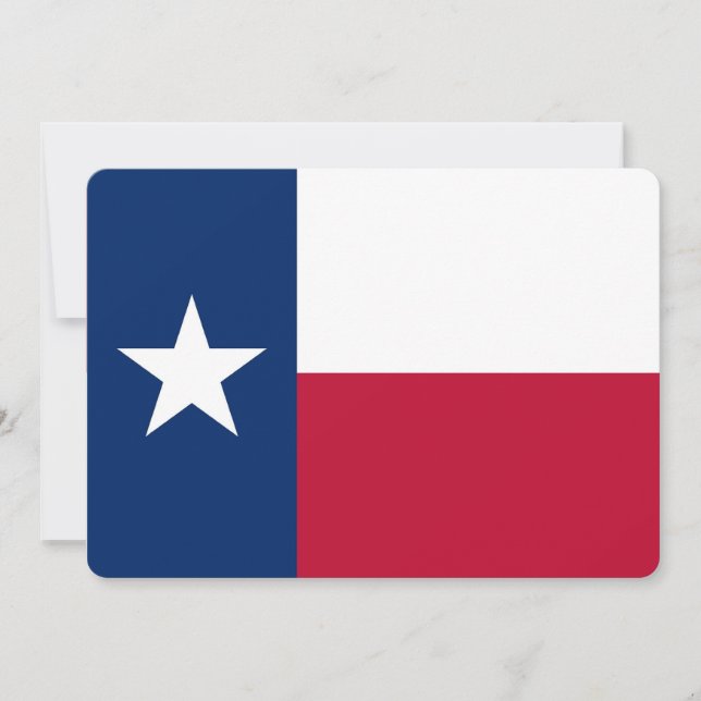 Convites patrióticos com Texas Flag (Frente)