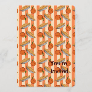 Convites Patten do pêssego e da torta