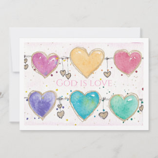 Convites Patterned Hearts Valentine Notecard Invitation 