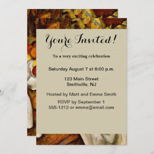 Convites Paul Cezanne Apple Orangismo Impressionismo