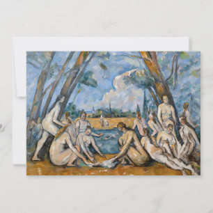 Convites Paul Cezanne - As Grandes Banhistas