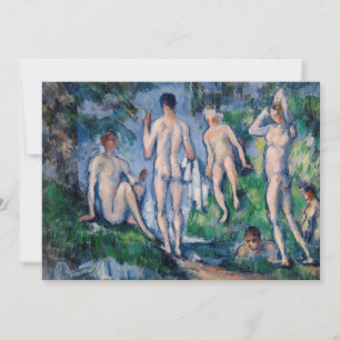 Convites Paul Cezanne - Grupo de Banhistas