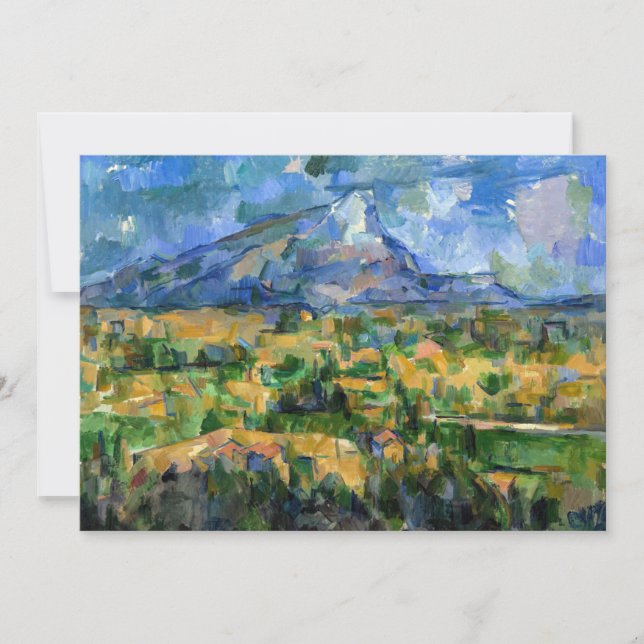 Convites Paul Cezanne - Mont Sainte-Victoire (Frente)