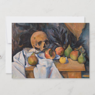 Convites Paul Cezanne - Natureza Morta com Caveira