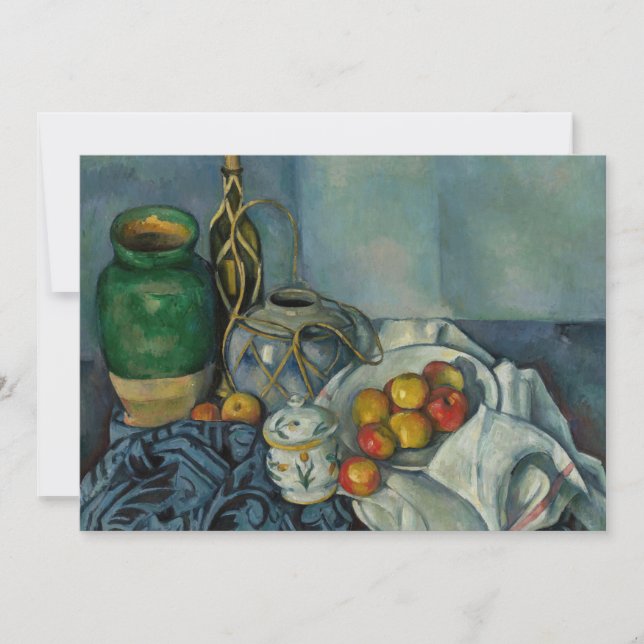 Convites Paul Cezanne - Natureza Morta com Maçãs (Frente)