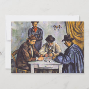 Convites Paul Cezanne - Os Jogadores de Cartas