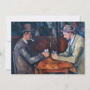 Convites Paul Cezanne - Os Jogadores de Cartas