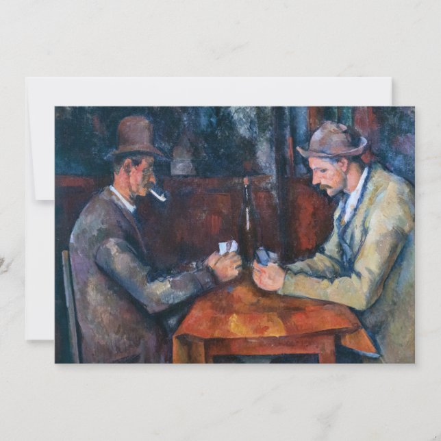 Convites Paul Cezanne - Os Jogadores de Cartas (Frente)