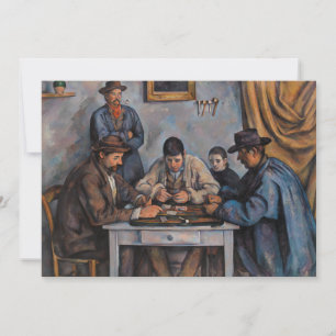 Convites Paul Cezanne - Os Jogadores de Cartas
