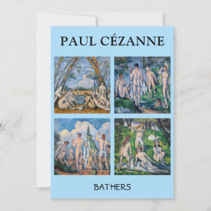 Convites Paul Cezanne - Seleção de Bathers Masterworks