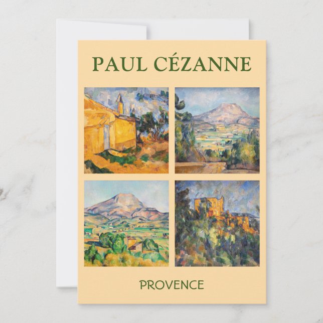 Convites Paul Cezanne - Seleção de Mastercastas Paisagem (Frente)